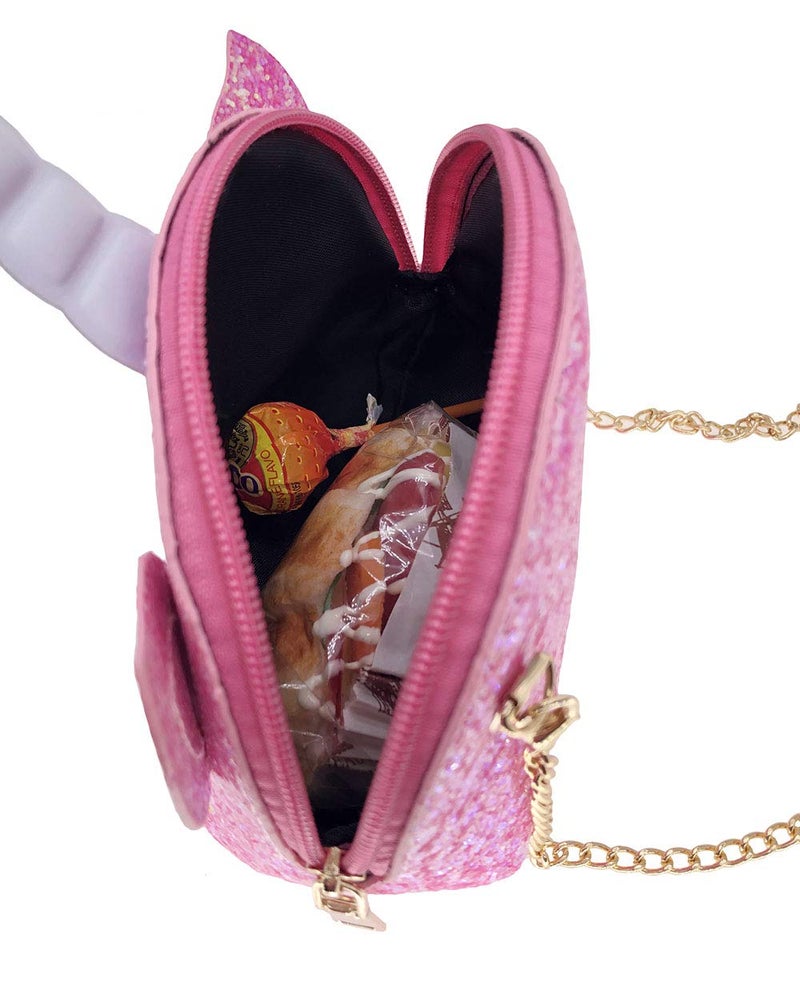 Newfancy Women Unicorn Sequin Glitter Crossbody Shoulder Purse Handbag Satchel Shell Bag - Image 5